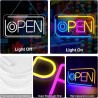Letrero luminoso p/local, luz Led Open Neon mod.836