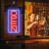 Letrero luminoso p/local, luz Led Open Neon mod.837