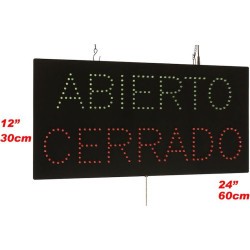 Cartel Luminoso Abierto / Cerrado Señaletica Mod.842
