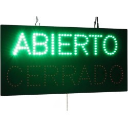 Cartel Luminoso Abierto / Cerrado Señaletica Mod.842