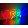 Cartel Neón Led Open, Abierto Luminoso, Abierto Mod.847