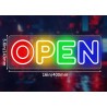 Cartel Neón Led Open, Abierto Luminoso, Abierto Mod.847