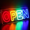 Cartel Neón Led Open, Abierto Luminoso, Abierto Mod.847