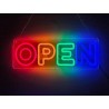 Cartel Neón Led Open, Abierto Luminoso, Abierto Mod.847