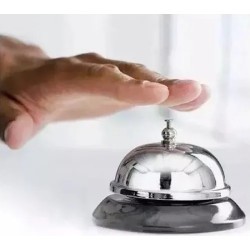 Timbre Mesa Recepción Llamador Campana Hotel Bar grabado