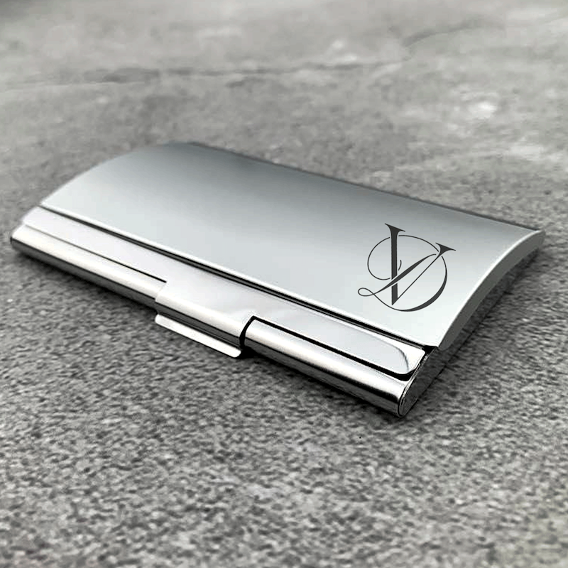 Tarjetero Metalico Grabado Laser Personalizado