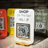 Mini Cartel acrilico redes sociales Qr Mod.849