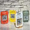 Mini Cartel acrilico redes sociales Qr Mod.849