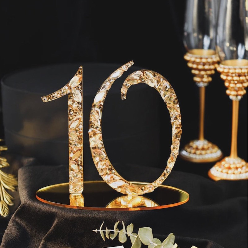 12 Numeros de mesa diseño LUXURY