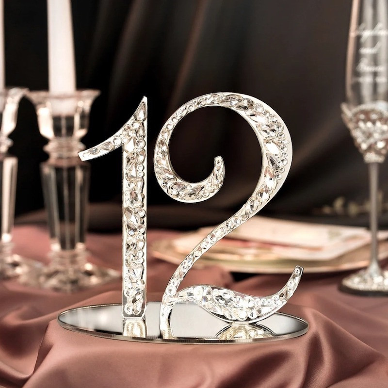12 Numeros de mesa diseño LUXURY