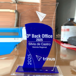 Trofeo acrilico, Premio, Reconocimiento laboral, Mod.857