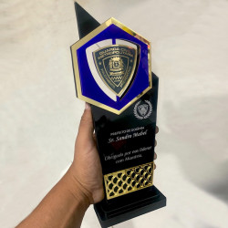 Trofeo acrilico, reconocimiento fuerza policial Mod.858