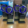 Trofeo acrilico, reconocimiento fuerza policial Mod.858