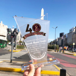 Trofeo Mod.825 premio acrilico, reconocimiento