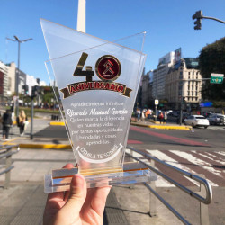 Trofeo Mod.825 premio acrilico, reconocimiento