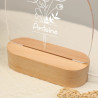 Velador Luz Led Regalo Dia De Madre Flores grabado mod.870
