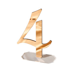 12 Numeros de mesa mod.581 con base transparente