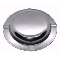 Cenicero Acero Grabado Personalizado Clasico Redondo